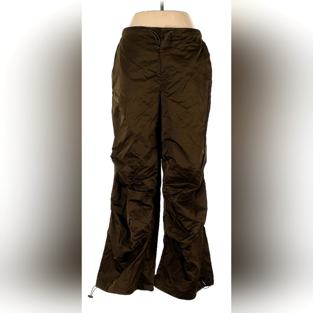 Forever 21 Juniors' Brown Toggle Parachute Pants